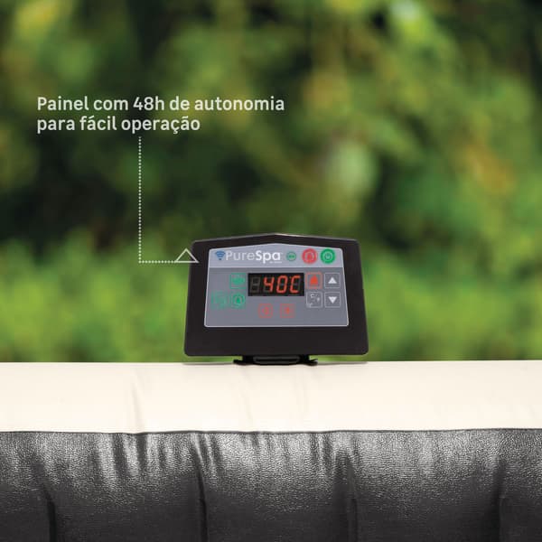 Painel de controle do spa